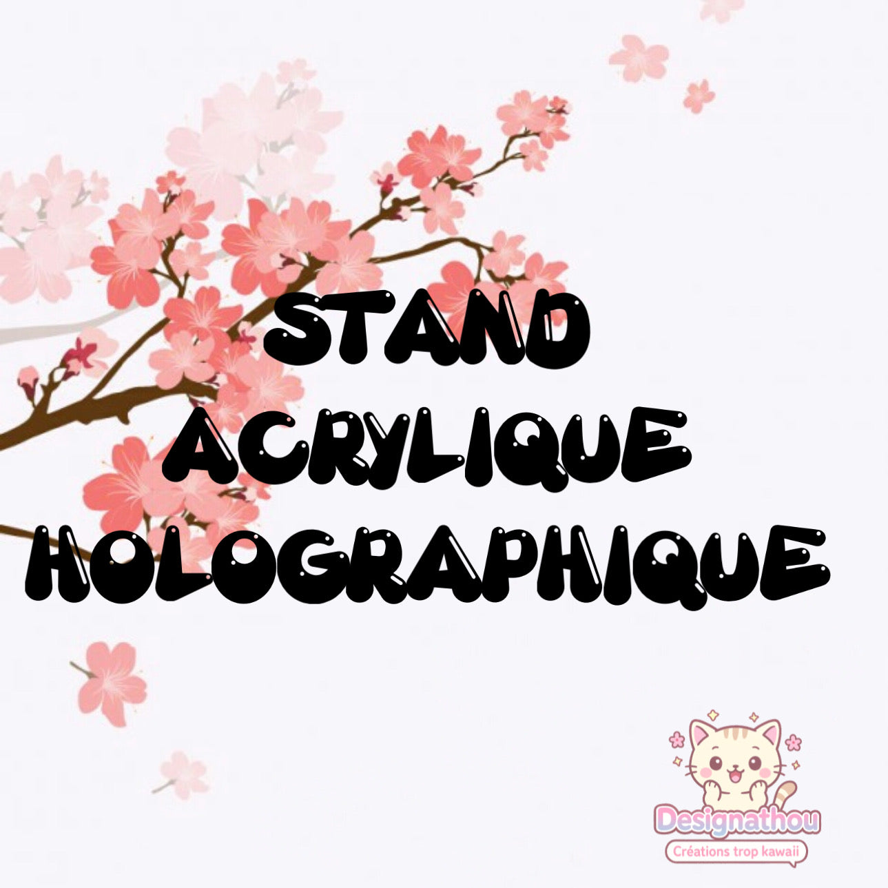 STAND ACRYLIQUE HOLOGRAPHIQUE